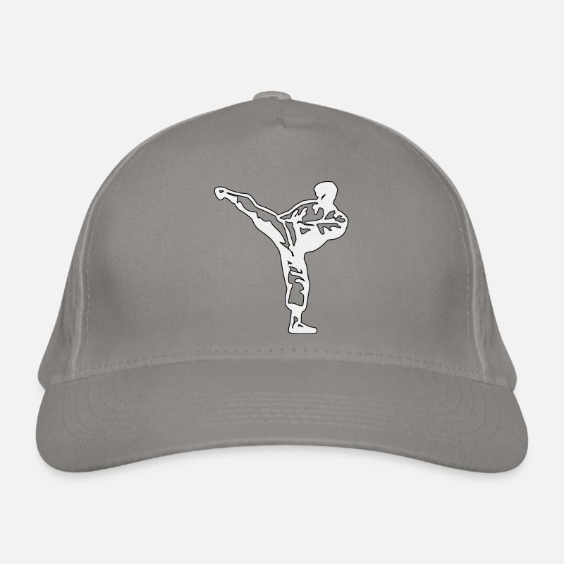 Karate Silver Organic Baseball Cap
