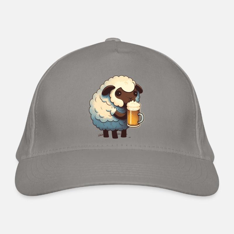 Petit mouton mignon à la bière Casquette classique bio