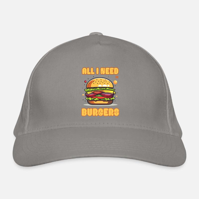 Cheeseburger Organic Baseball Cap