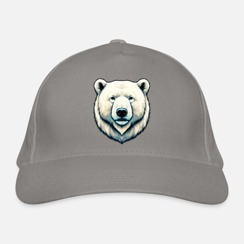 White polar bear Organic Baseball Cap