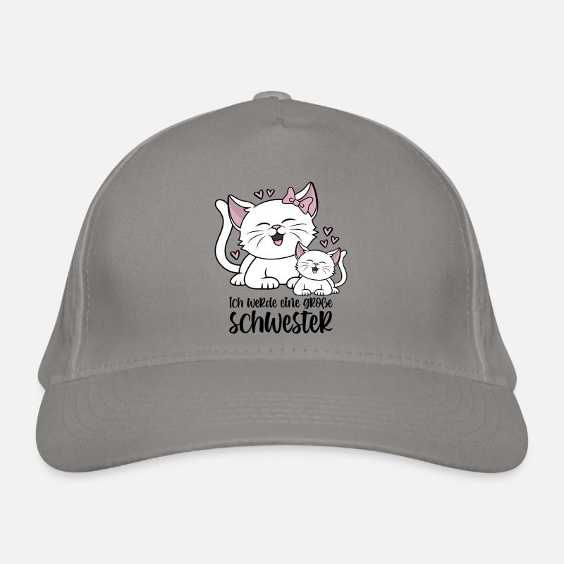 Ich werde eine große Schwester - Katzen Baby Katze Bio-Baseballkappe