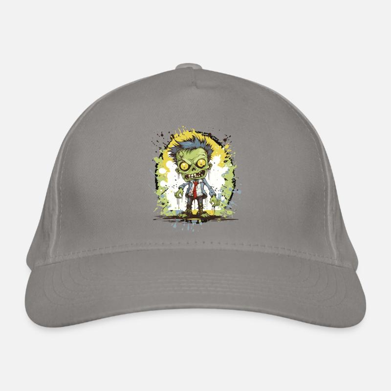 Zombie Comic Splatter Organic Baseball Cap