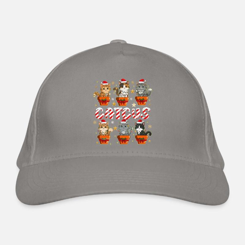Katzen im GeschenkTopf Weihnachtszauber Bio-Baseballkappe