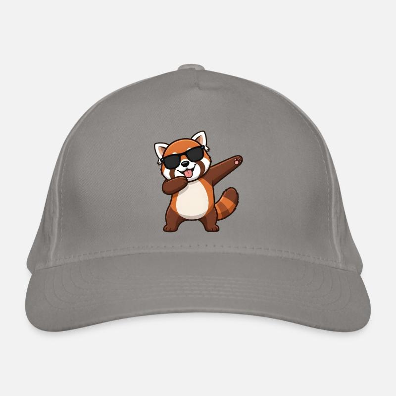 Dabbing Red Panda Organic Baseball Cap