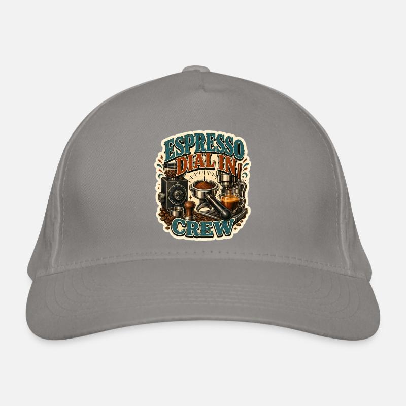 ÉQUIPE DE COMPOSITION À L’ESPRESSO - Casquette classique bio - gris clair