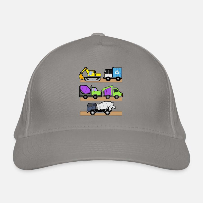 Excavatrice Chantier de construction Ouvrier de construction Camion de construction I Cadeau Casquette classique bio