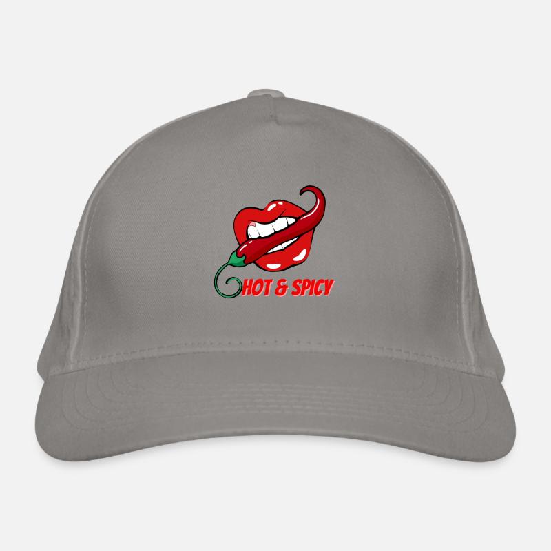 Hot & Spicy Chilli Pepper in Red Lips Organic Baseball Cap
