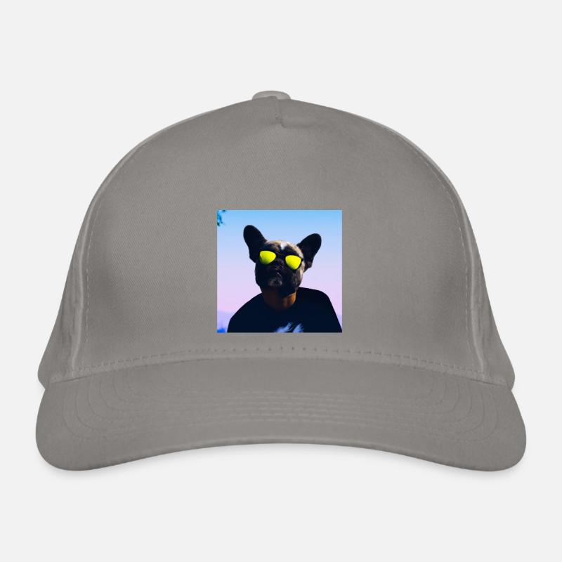 Chien avec lunettes de soleil Casquette classique bio
