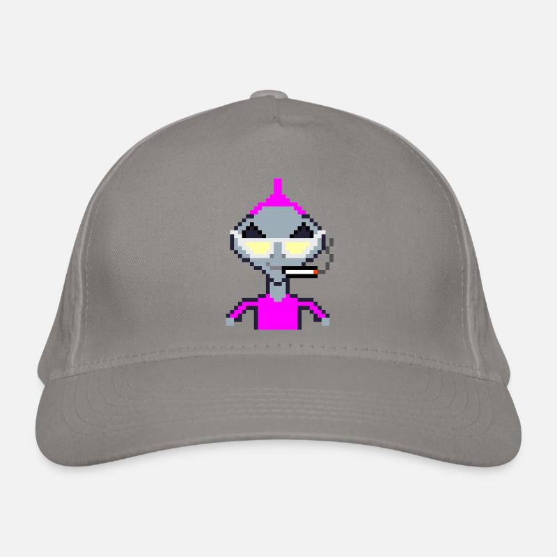 Pixel Alien « Violet Iro » Casquette classique bio