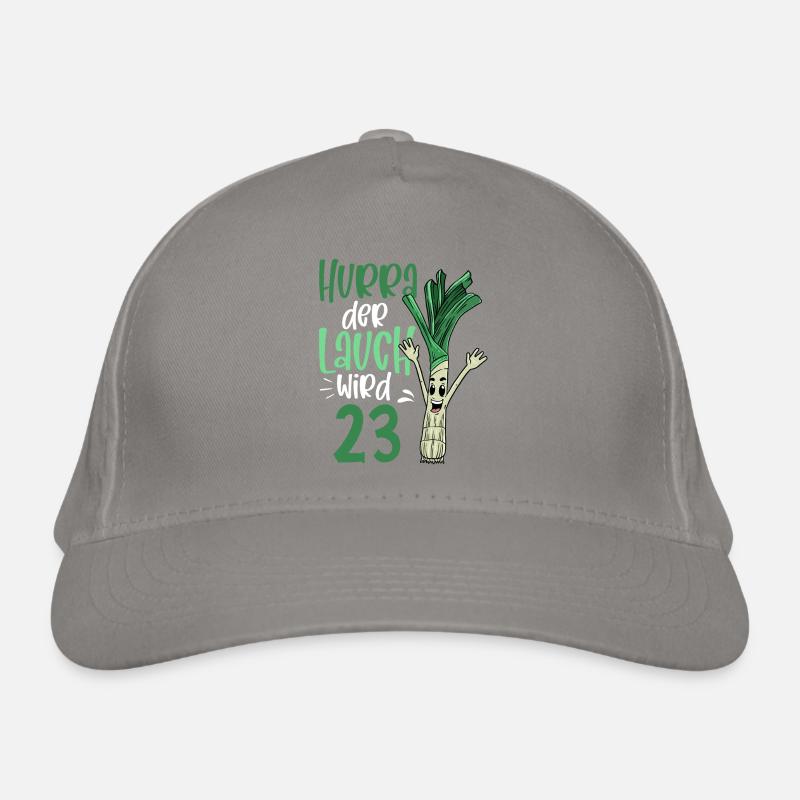 Hurra der Lauch wird 23 Bio-Baseballkappe