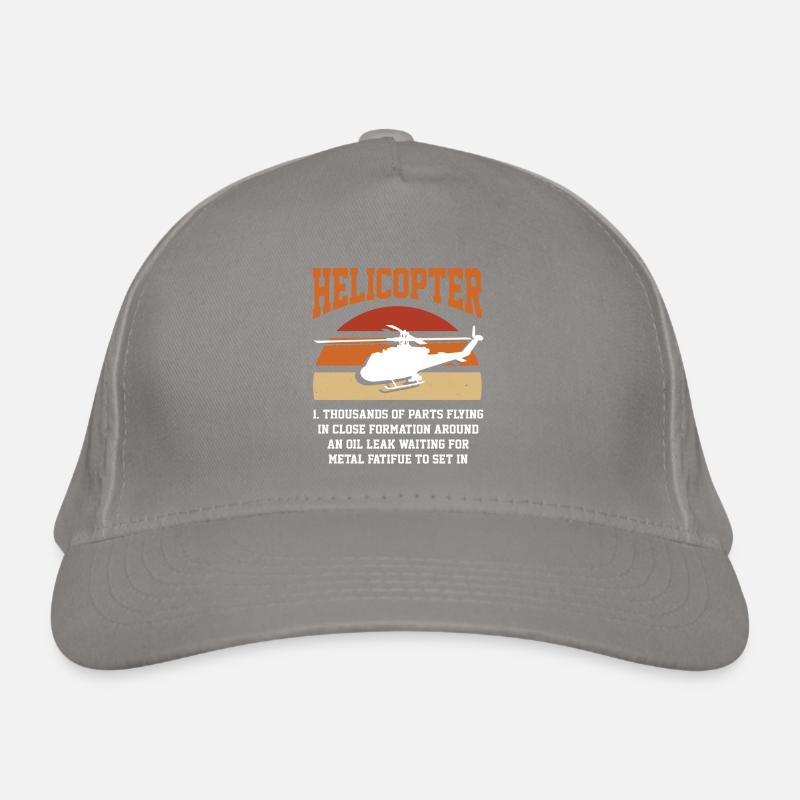 Hubschrauber Pilot Geschenk Bio-Baseballkappe