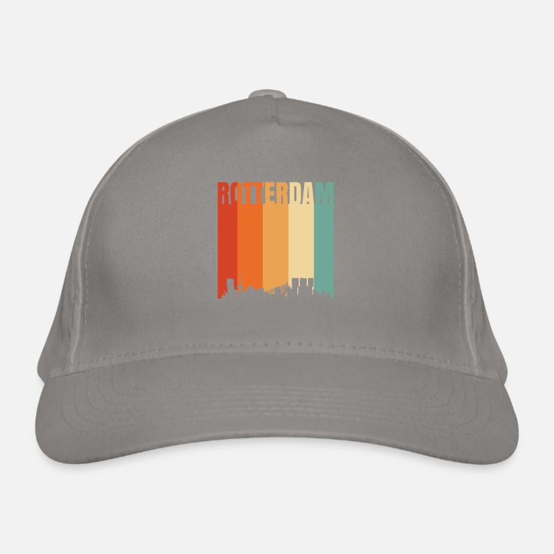 Rotterdam Pays-Bas Skyline Casquette classique bio