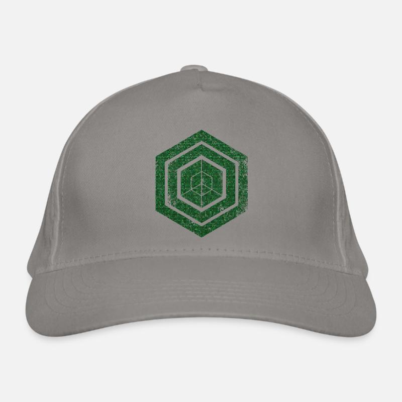 hexagon programming programmer coding geometric Organic Baseball Cap