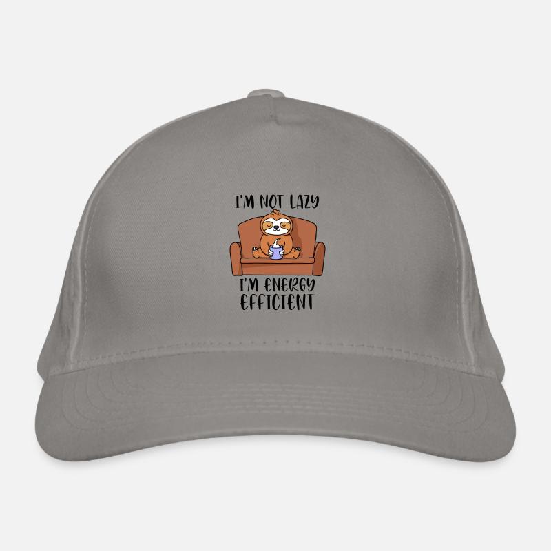 I'm not lazy, I'm energy efficient Organic Baseball Cap