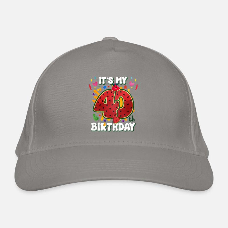 40e anniversaire de la pastèque Casquette classique bio