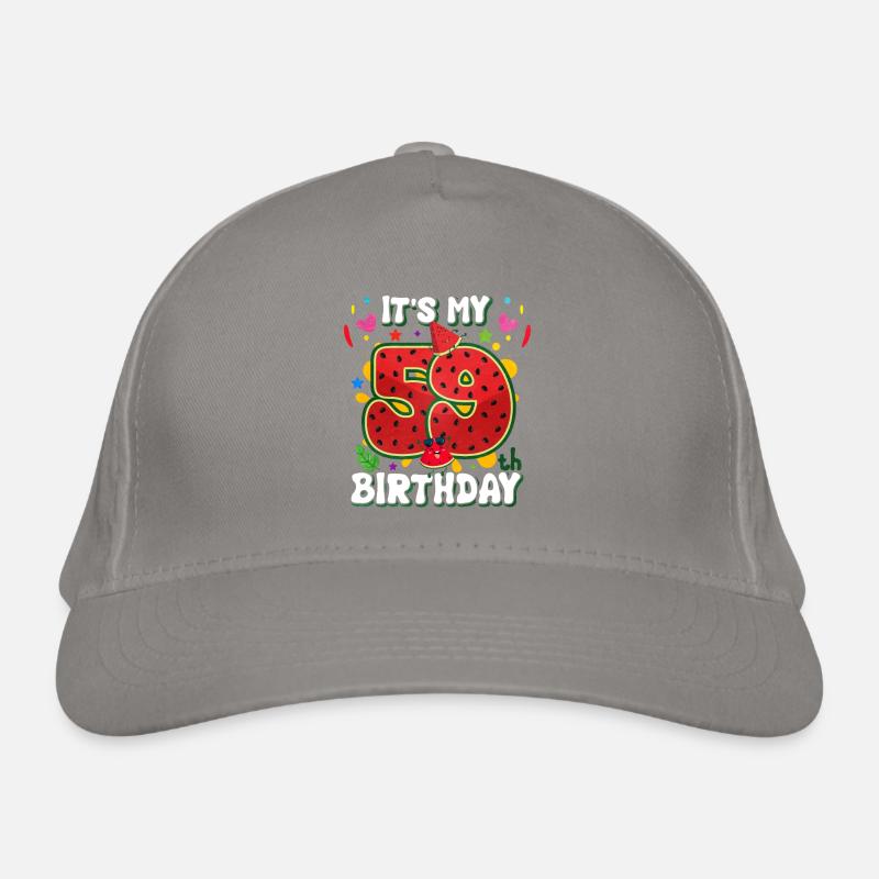 59e anniversaire Pastèque Casquette classique bio