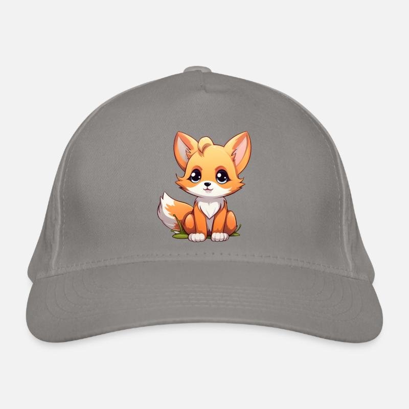 Fox Kawaii Organic Baseball Cap
