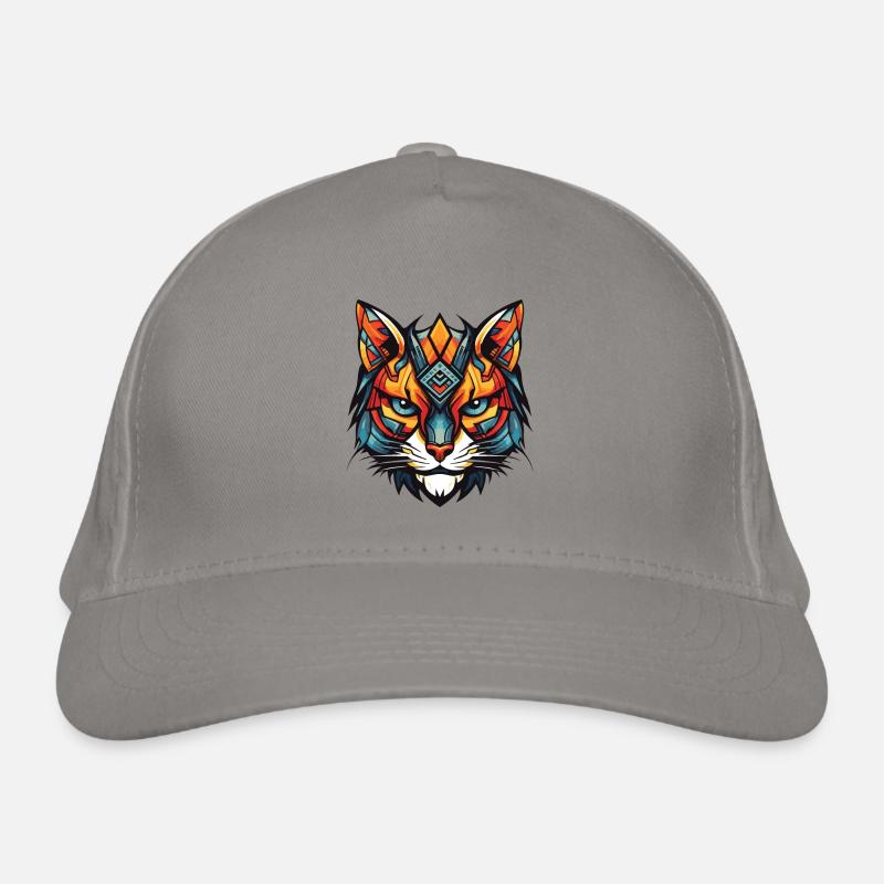 Katze Kopf Bio-Baseballkappe