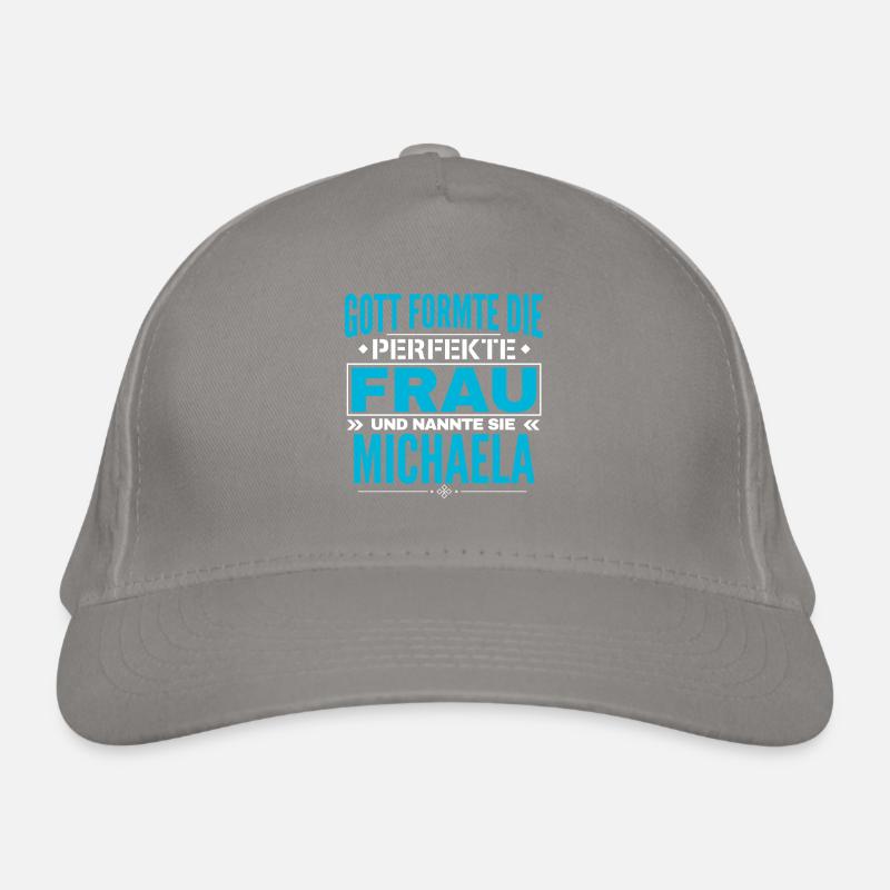 Michaela Name Design Organic Baseball Cap