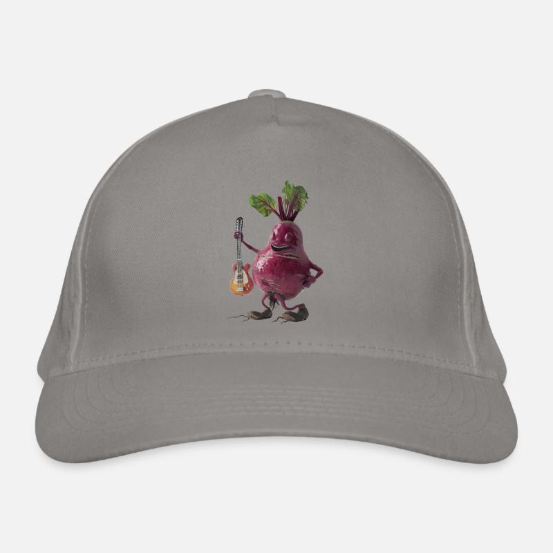 Rote Beete Gitarre Bio-Baseballkappe