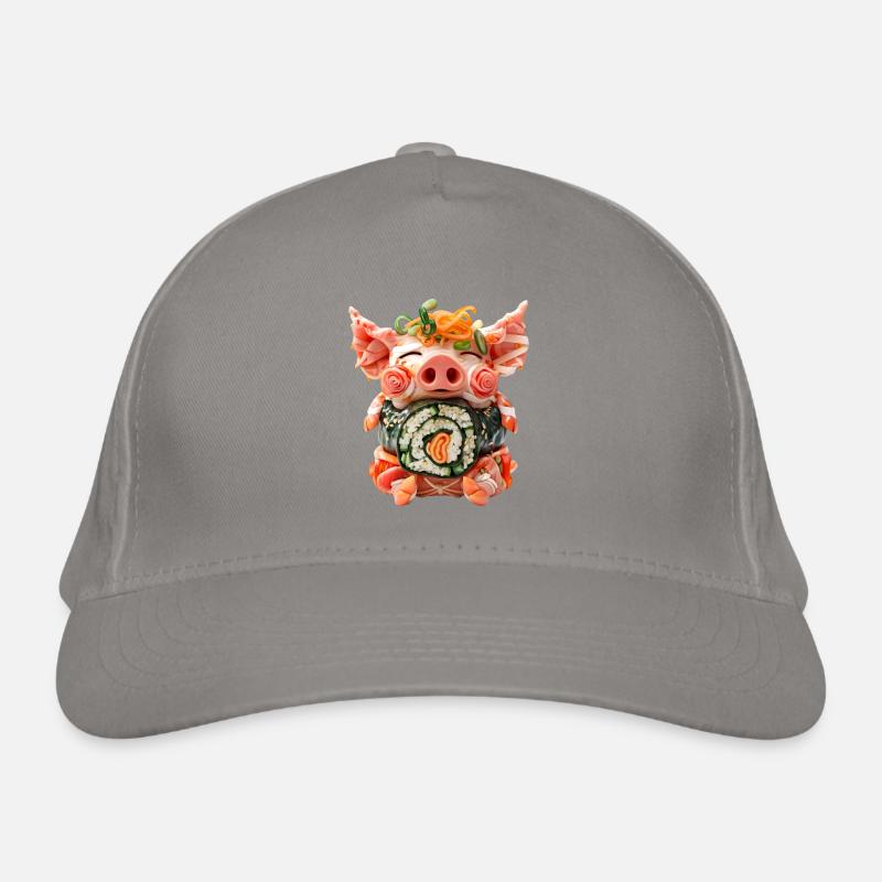 Schwein Gimbap Bio-Baseballkappe