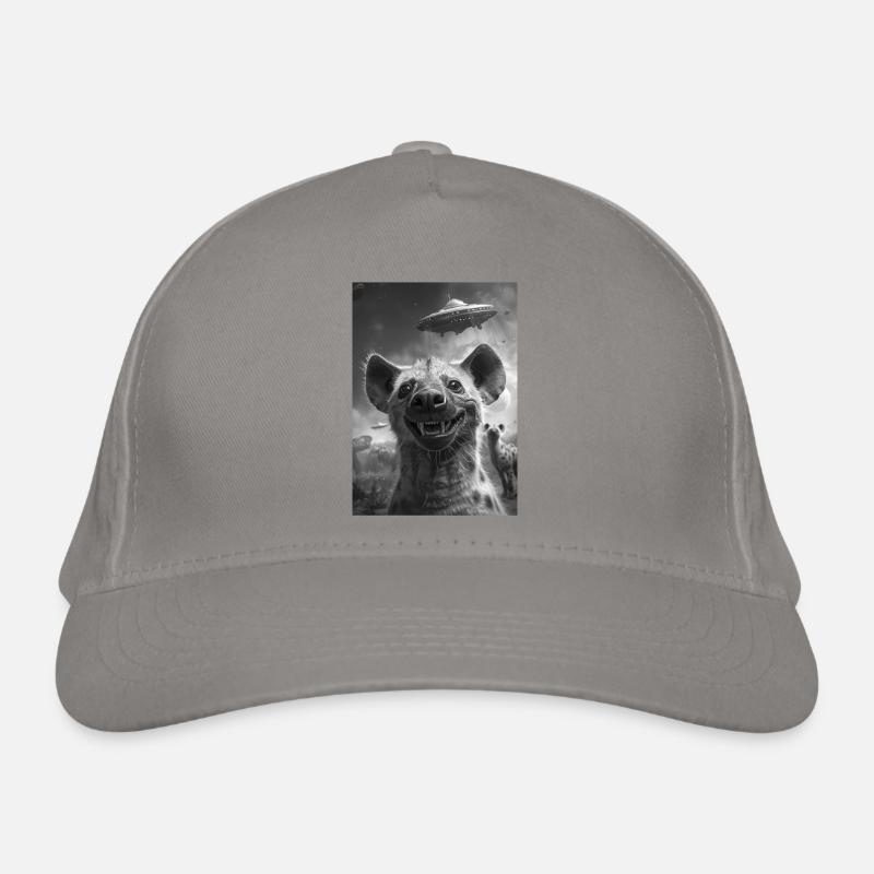 Ufo Selfie Hyäne Bio-Baseballkappe