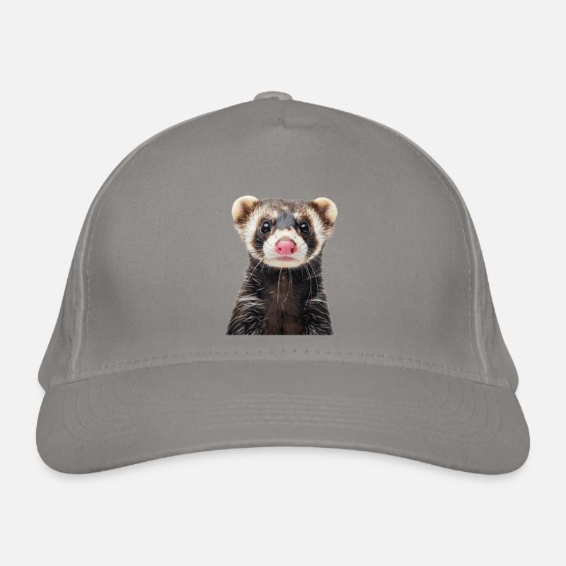 Frettchen Bio-Baseballkappe