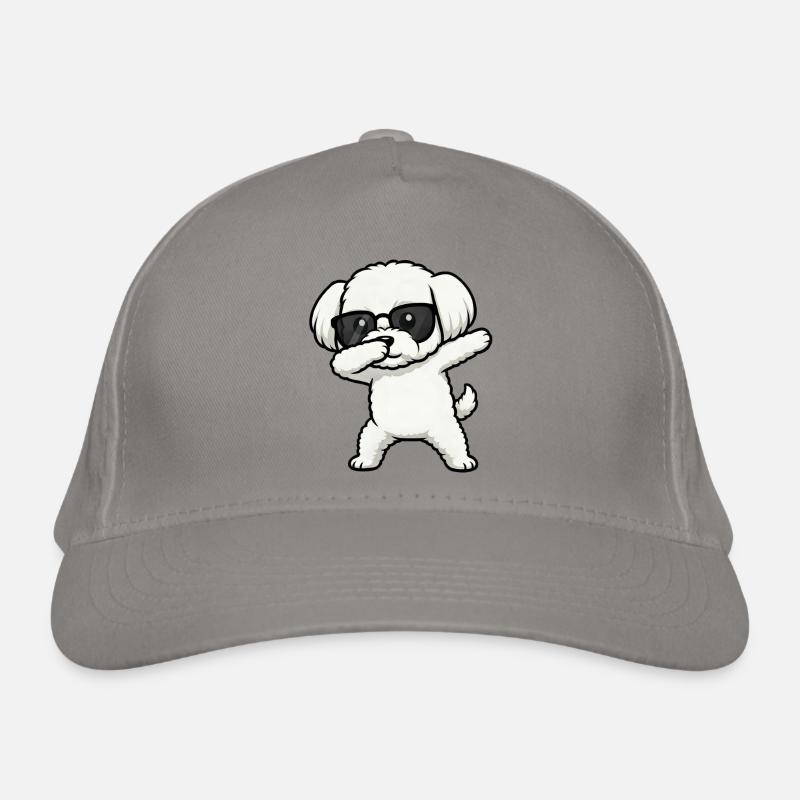 Dabbing Maltese Organic Baseball Cap