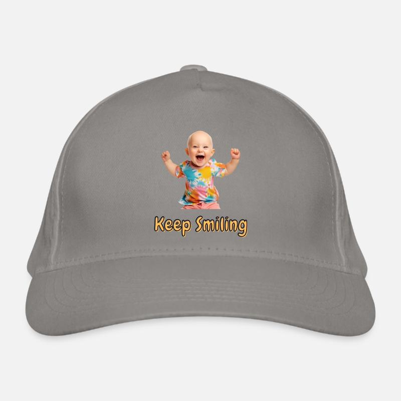 Keep Smiling Bio-Baseballkappe