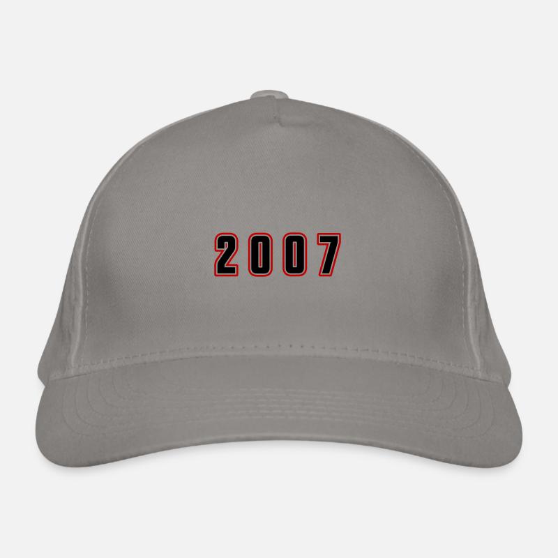2007 Année Numéro Casquette classique bio
