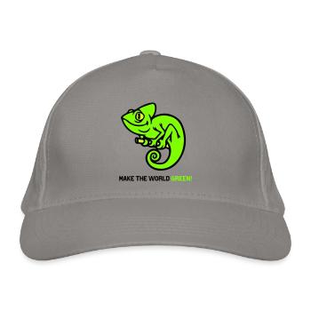 Chamäleon - Bio-Baseballkappe - Hellgrau - Vorne