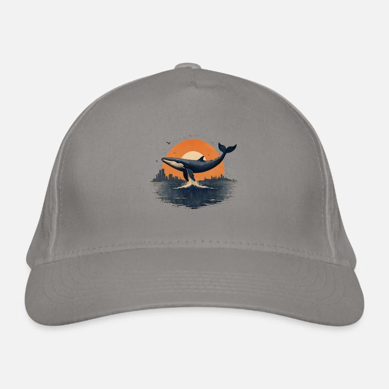 Captivating Whale Organic Baseball Cap