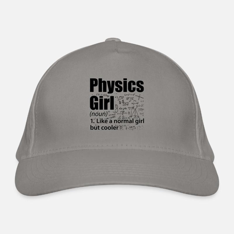 Physik Mädchen | Physiker Wissenschaft Geschenke Bio-Baseballkappe