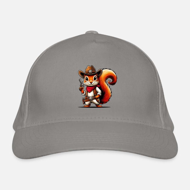 Cowboy Squirrel Organic Baseball Cap