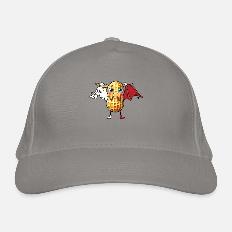 Peanut Angel Devil Peanut Occult Spiritual Organic Baseball Cap