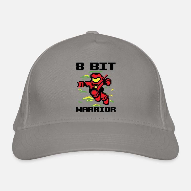 8 Bit Warrior Pixel Video Game Gaming Gift Organic Baseball Cap