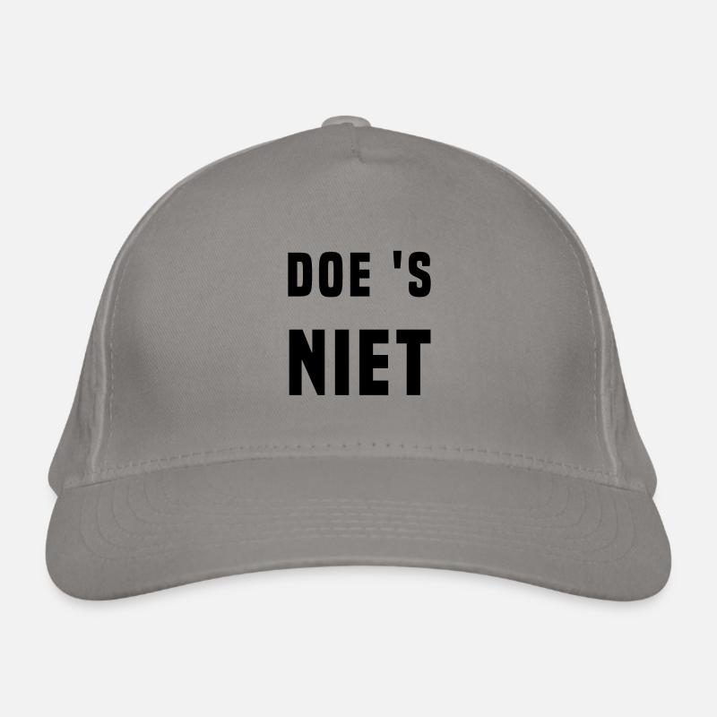 Nicht tun (lustiger Text) Bio-Baseballkappe