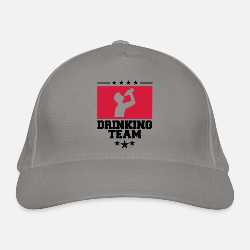 wappen cool logo text alkohol bier sau Bio-Baseballkappe
