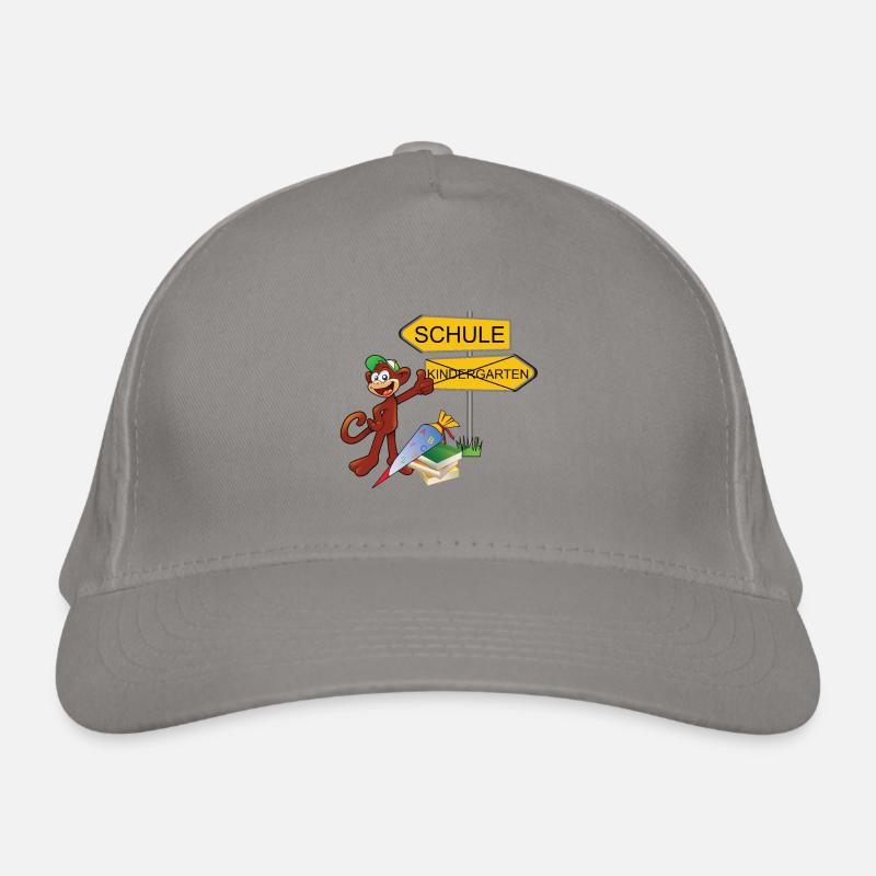 Singe d'inscription - Casquette classique bio - gris clair