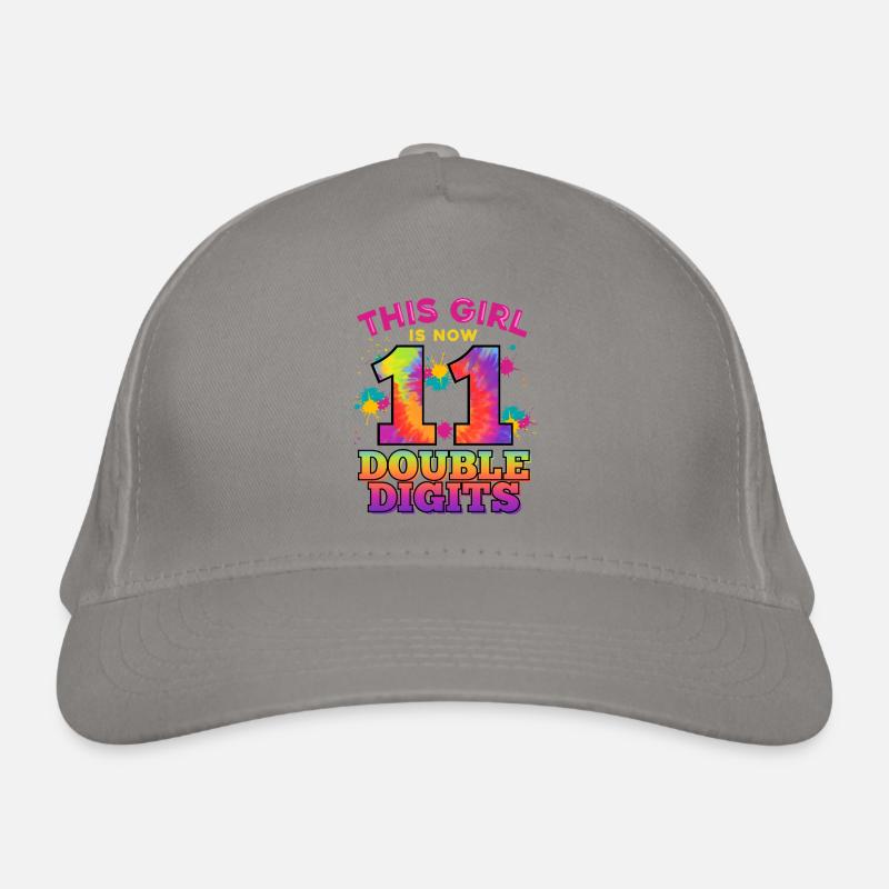Dieses Mädchen Ist Jetzt 11 Double Digits 11. Bio-Baseballkappe