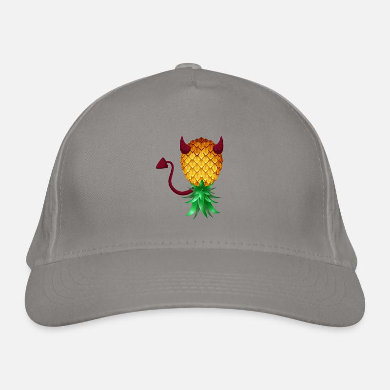 Swinger Upside Down Bad Pineapple Devil Horn Organic Baseball Cap