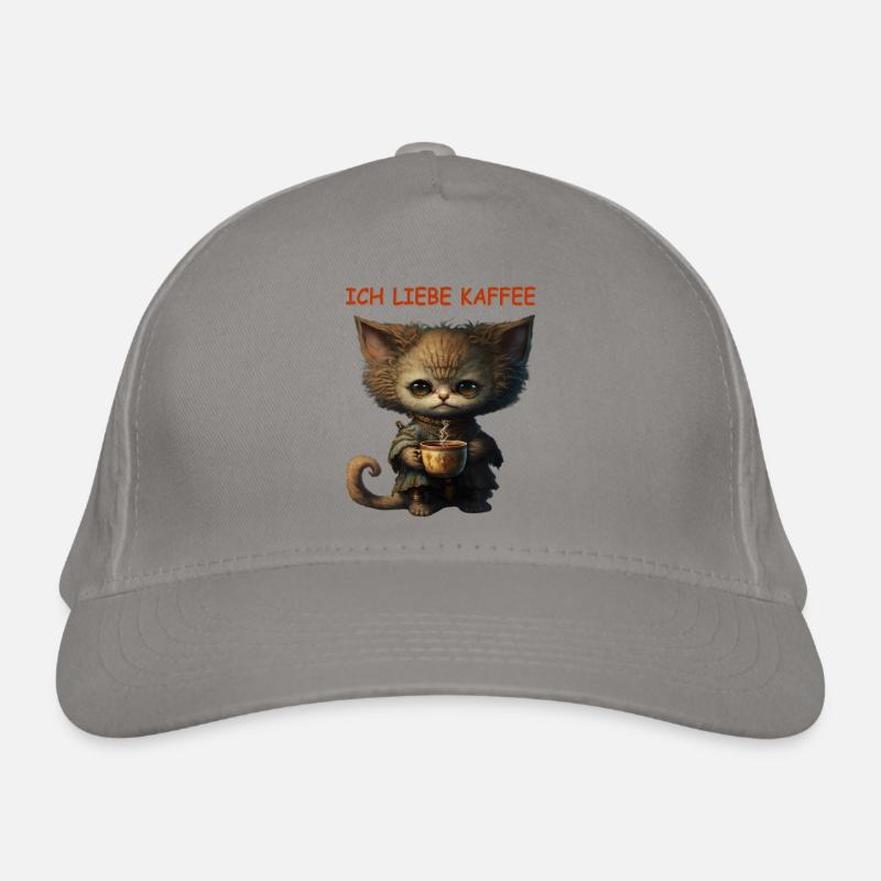 Ich liebe Kaffee Bio-Baseballkappe