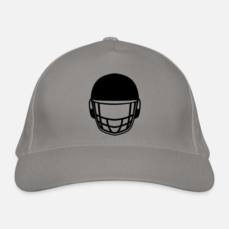 Cricket helmet logo Organic Baseball Cap