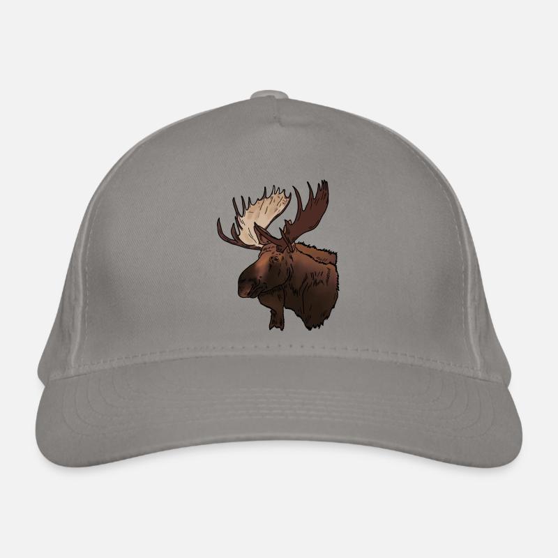 Moose head Organic Baseball Cap