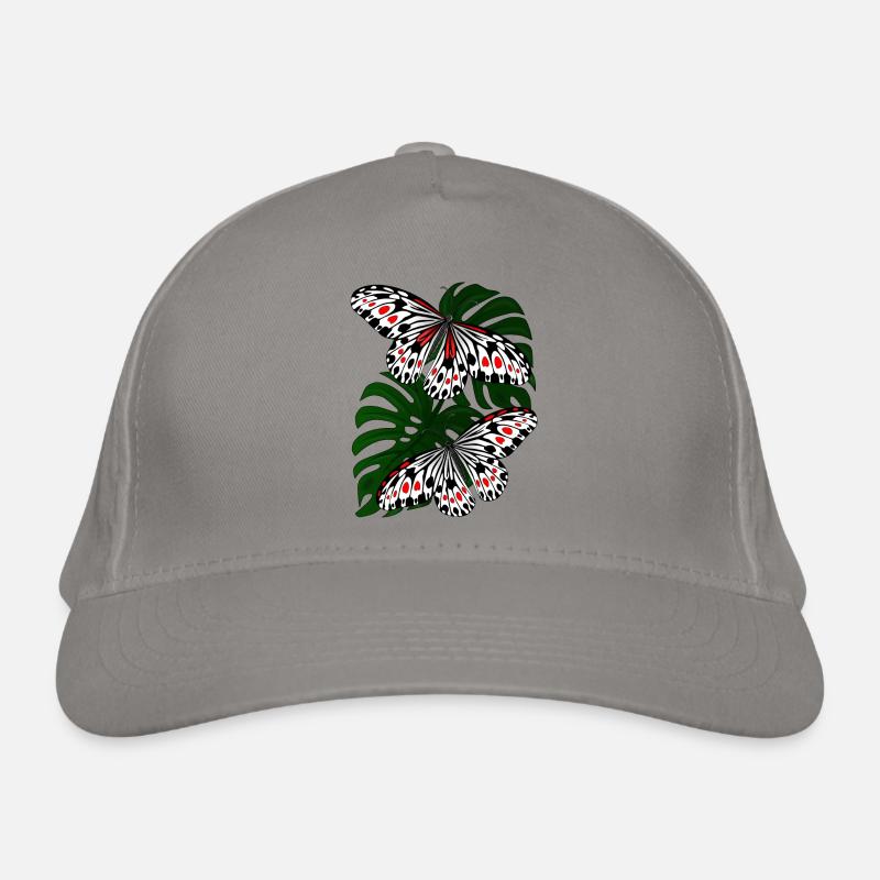Papillon Noir Blanc Moth Papillon Casquette classique bio
