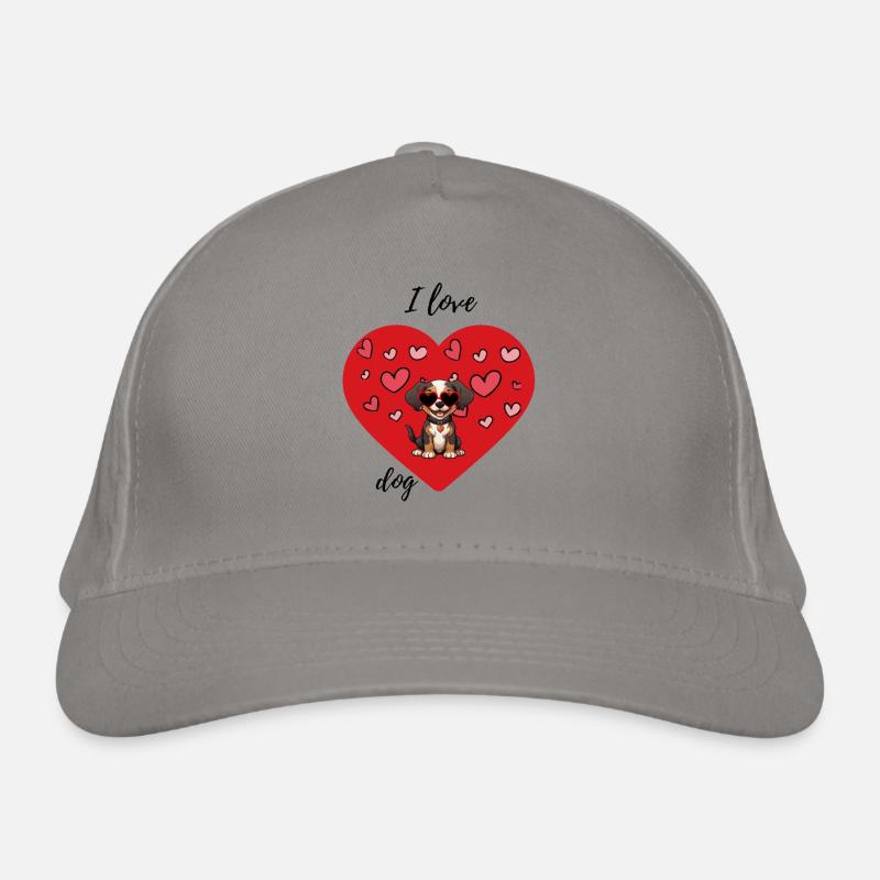 Chien de la Saint-Valentin Casquette classique bio