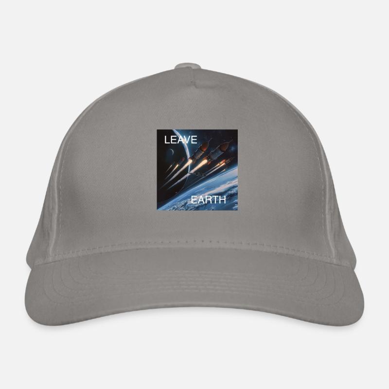 Affiche de Style rétro voyage dans l’espace « Quitter la Terre » Casquette classique bio
