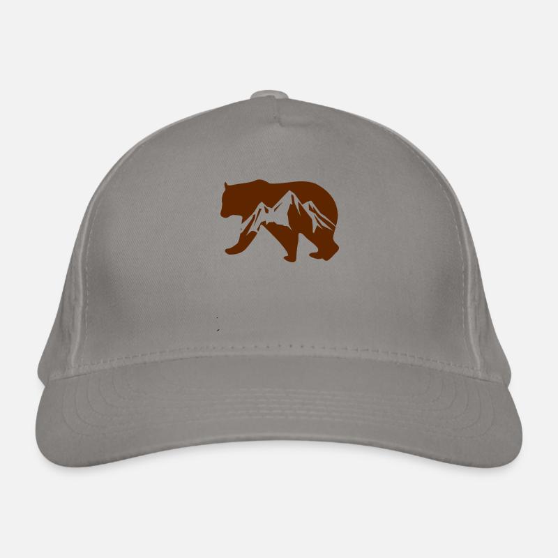 Bear Wildlife Mountains Casquette classique bio