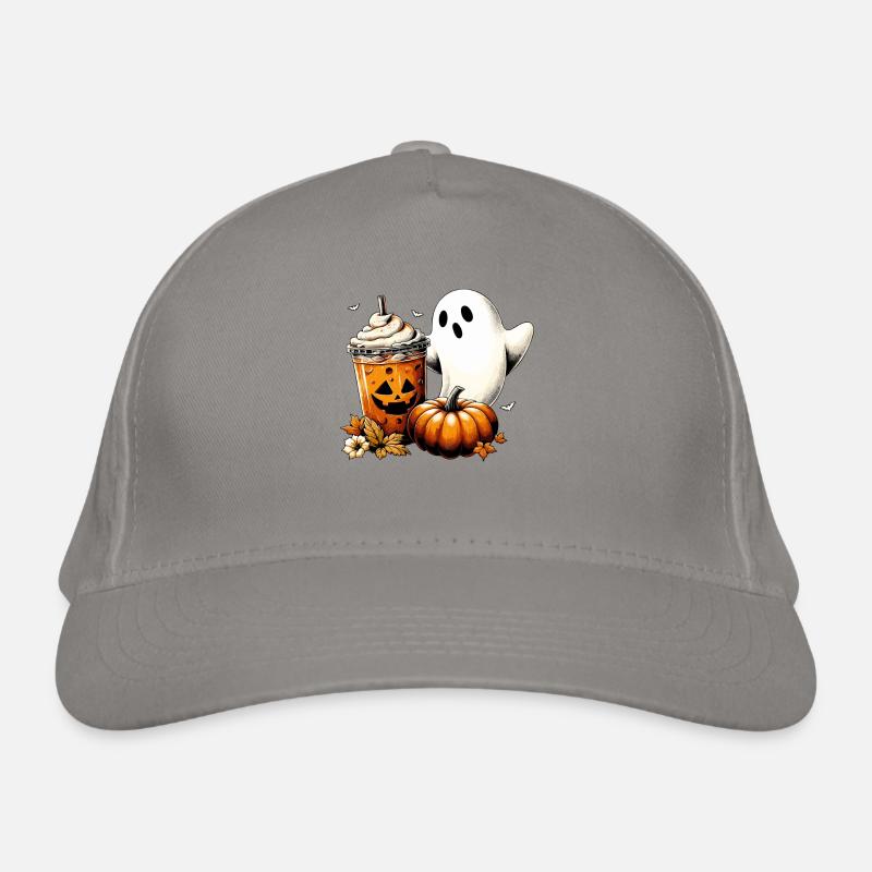 Vintage Ghost Pumpkin Spice Bio-Baseballkappe