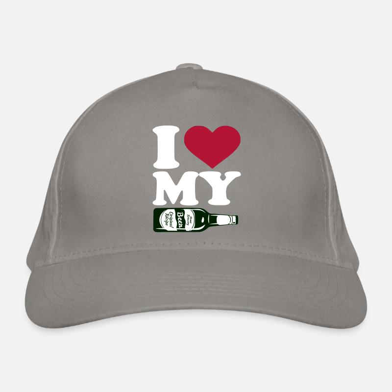 Ich liebe mein Bier Bio-Baseballkappe